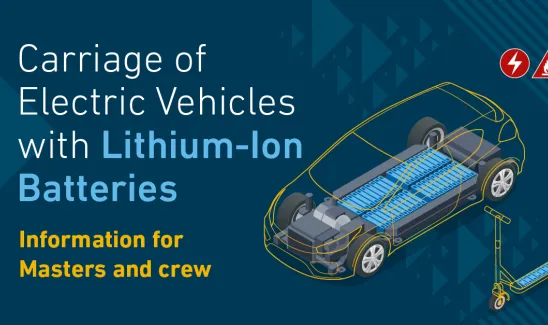 Carriage of Electric Vehicles with Lithium Ion Batteries