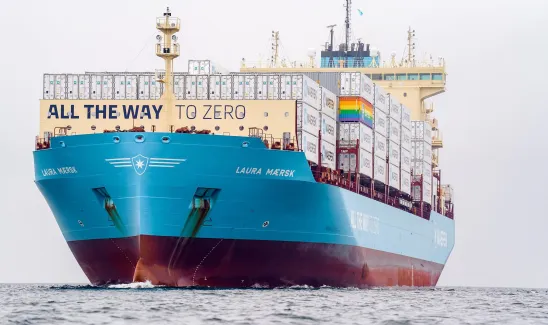 Ship in the sea