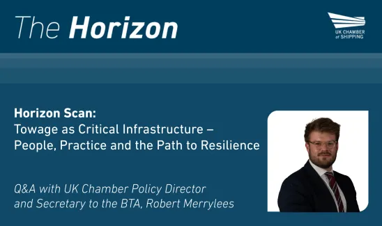 Horizon Scan:  Towage as Critical Infrastructure –  People, Practice and the Path to Resilience