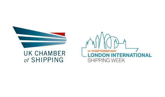 UK Chamber of Shipping Logo and London International Shipping Week (15-19 September 2025) Logo 