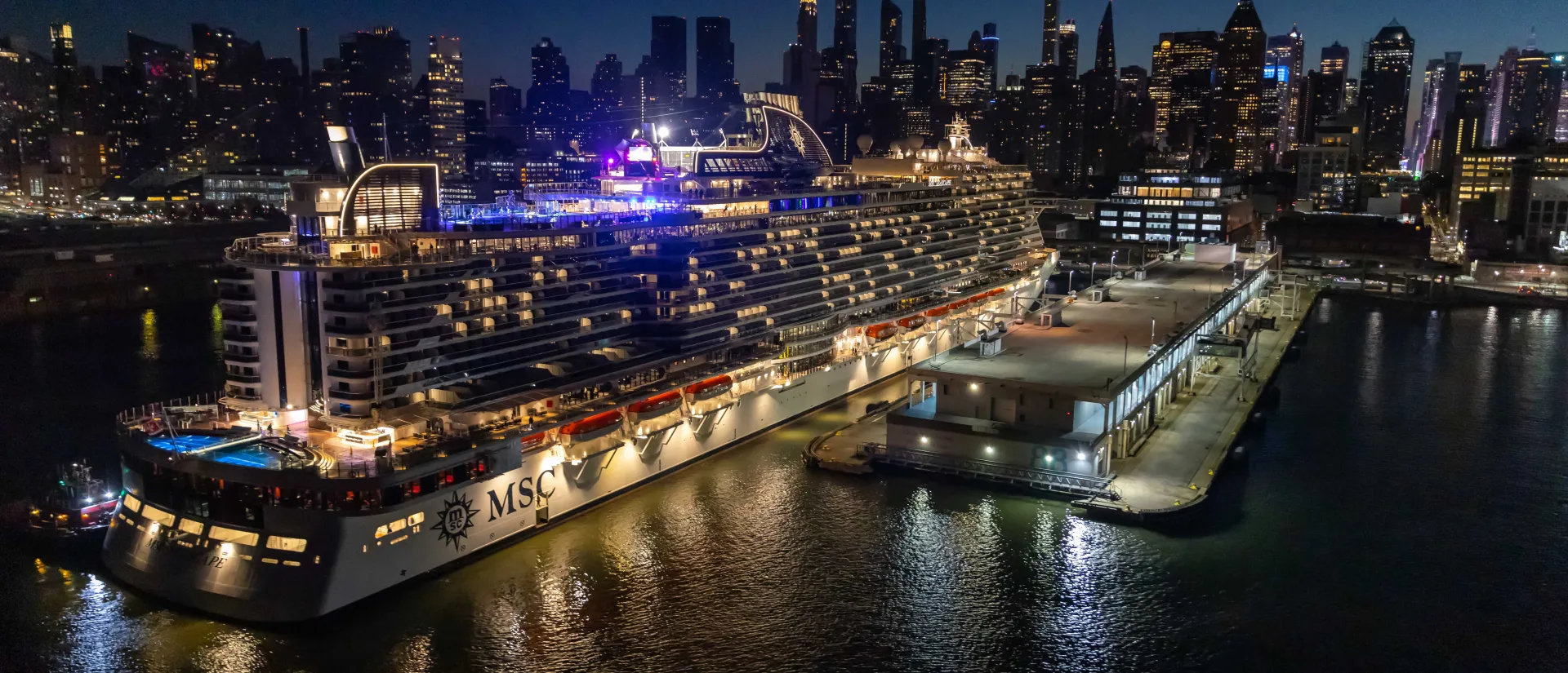 MSC Seascape arrives into New York City